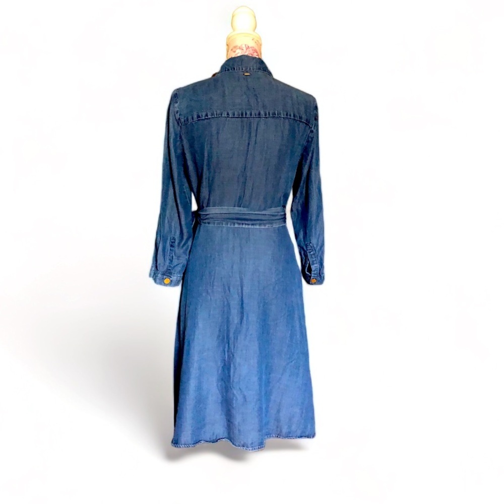 Tommy Hilfiger 3/4-Sleeve Chambray Shirtdress - Picture 4 of 5